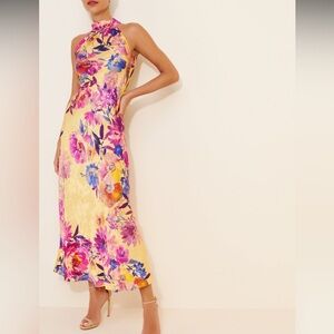 Kachel High Neck Maxi Dress